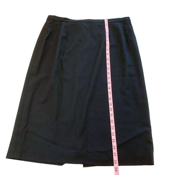 LOUIS FERAUD Black Two Piece Suit Skirt Blazer Jacket 46/14 - Picture 12 of 16